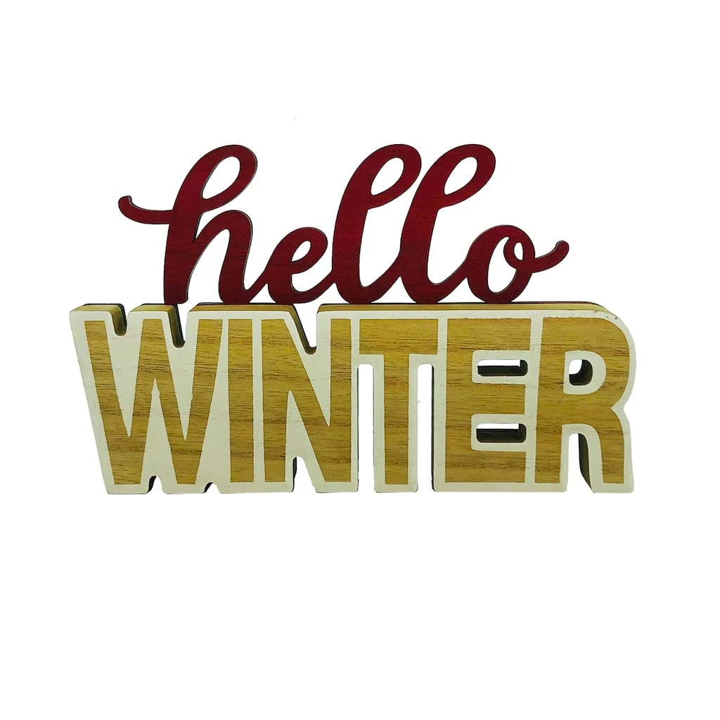 Deals ❤️ Assorted 8" Winter Tabletop Sign by Ashland® ✔️ 4 Deals ❤️ Assorted 8" Winter Tabletop Sign by Ashland® ✔️ - Image 2