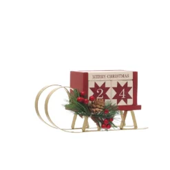 Best deal 🎉 Christmas Tabletop Sleigh Countdown by Ashland® 😉