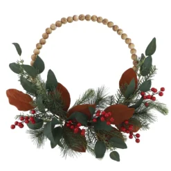 Best deal ⌛ 23" Pine, Berries & Eucalyptus Beaded Wreath by Ashland® 🔥