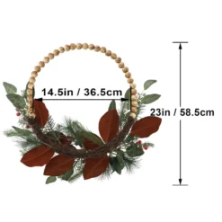 Best deal ⌛ 23" Pine, Berries & Eucalyptus Beaded Wreath by Ashland® 🔥 -Outlet Yuletide Joy Store 10699350 3