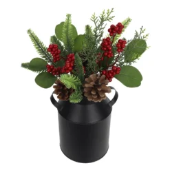 Deals ✔️ 14" Mixed Pine, Pinecone & Berry Arrangement by Ashland® ❤️ -Outlet Yuletide Joy Store 10699351 2