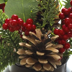 Deals ✔️ 14" Mixed Pine, Pinecone & Berry Arrangement by Ashland® ❤️ -Outlet Yuletide Joy Store 10699351 3