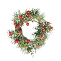 Hot Sale 🧨 5ft. Snowy Pinecone Berry Coiled Garland by Ashland® ⭐