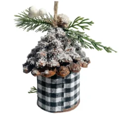 Top 10 😍 5'' Hedgehog with White and Black Plaid Pinecone House ❄ Christmas Ornament by Ashland® ❤️ -Outlet Yuletide Joy Store 10699388 2