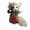 New 🌟 4'' Fox with Plaid Scarf ❄ Christmas Ornament by Ashland® 😀 -Outlet Yuletide Joy Store 10699396 1