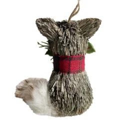 New 🌟 4'' Fox with Plaid Scarf ❄ Christmas Ornament by Ashland® 😀 -Outlet Yuletide Joy Store 10699396 3
