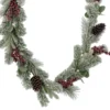 Best deal 😉 6ft. Flocked Red Berry Pine Garland by Ashland® 😀 -Outlet Yuletide Joy Store 10699401 1