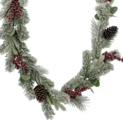 Best deal 😉 6ft. Flocked Red Berry Pine Garland by Ashland® 😀