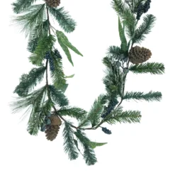 Promo 🤩 6ft. Snow Pine with Blueberries Garland by Ashland® ⭐