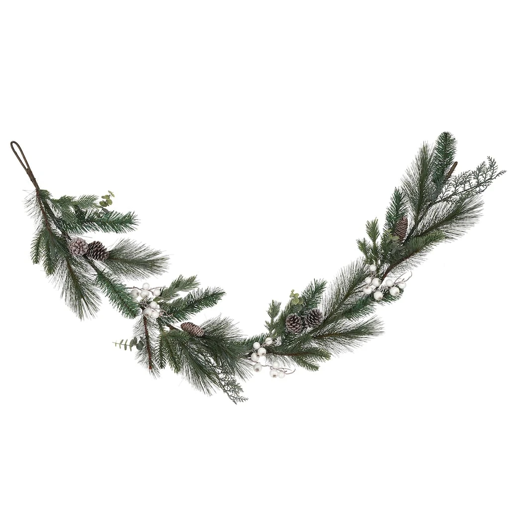 Best deal 😉 6ft. White Glitter Berry & Pine Garland by Ashland® 🥰 4 Best deal 😉 6ft. White Glitter Berry & Pine Garland by Ashland® 🥰 - Image 2