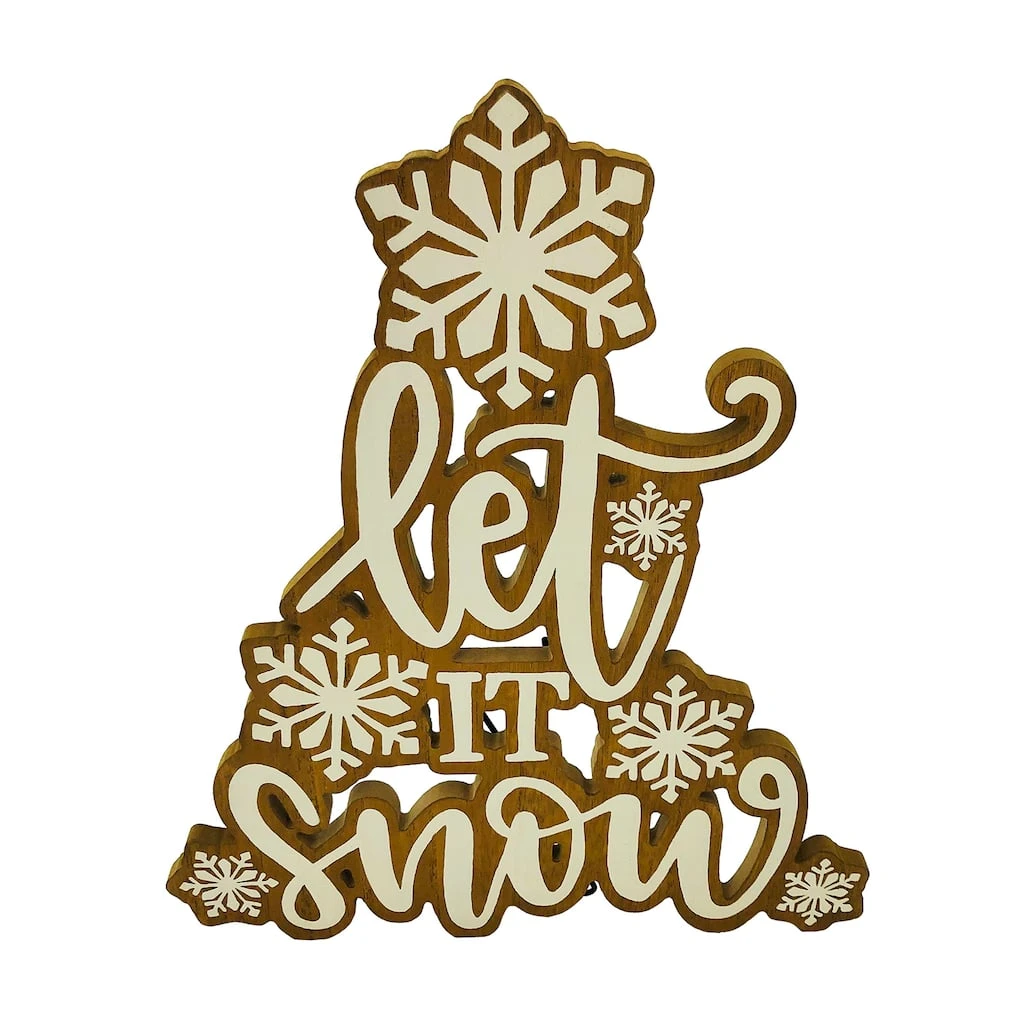 Brand new 🧨 16" Let It Snow Tabletop Sign by Ashland® 🤩 3 Brand new 🧨 16" Let It Snow Tabletop Sign by Ashland® 🤩