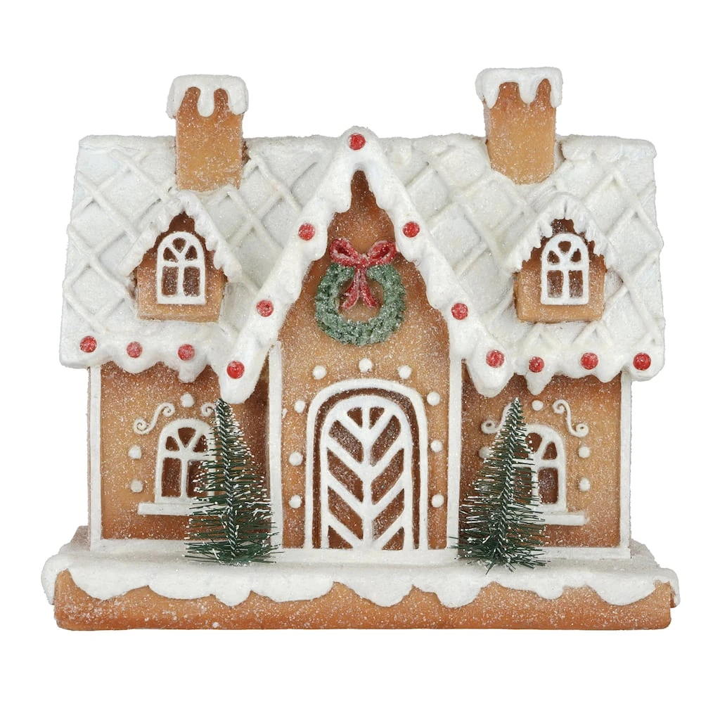 Buy ❤️ 8" Snowy Tabletop Gingerbread House by Ashland® 🥰 3 Buy ❤️ 8" Snowy Tabletop Gingerbread House by Ashland® 🥰