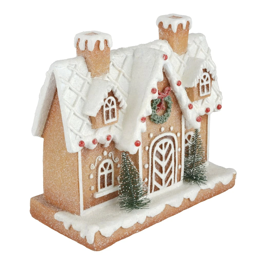 Buy ❤️ 8" Snowy Tabletop Gingerbread House by Ashland® 🥰 4 Buy ❤️ 8" Snowy Tabletop Gingerbread House by Ashland® 🥰 - Image 2
