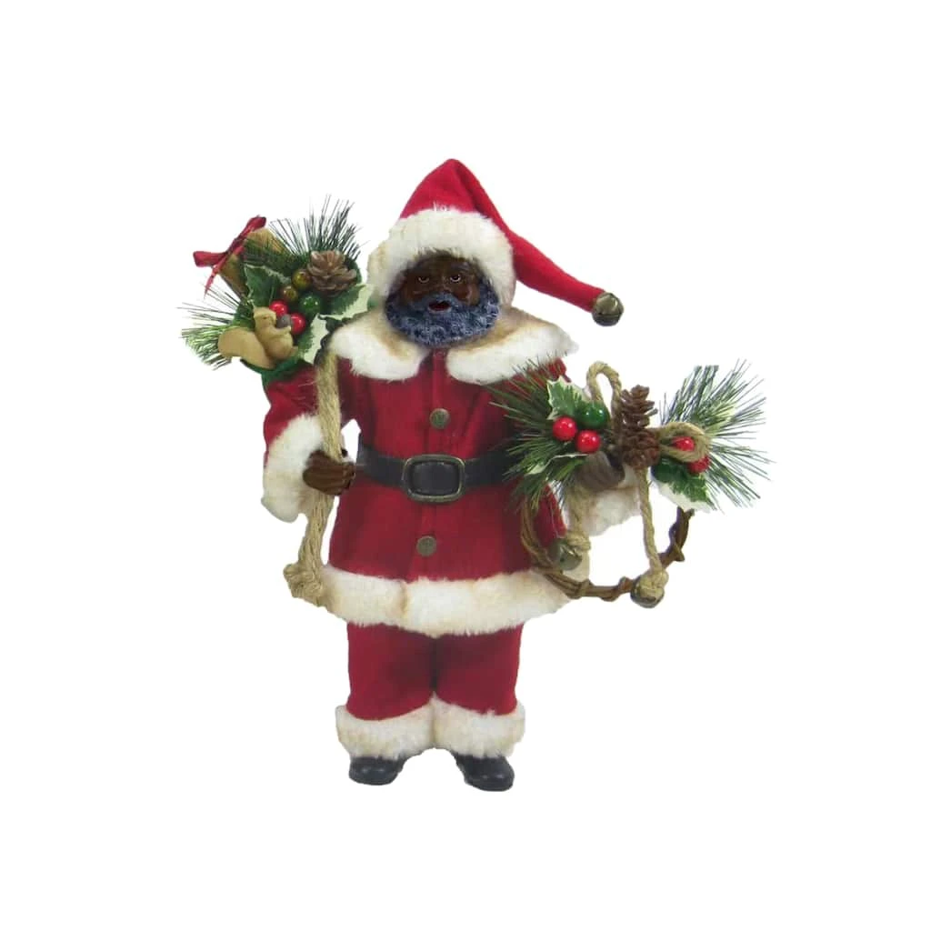 Discount 🎉 11" Traditional Santa with Wreath Figure by Ashland® ⭐ 3 Discount 🎉 11" Traditional Santa with Wreath Figure by Ashland® ⭐