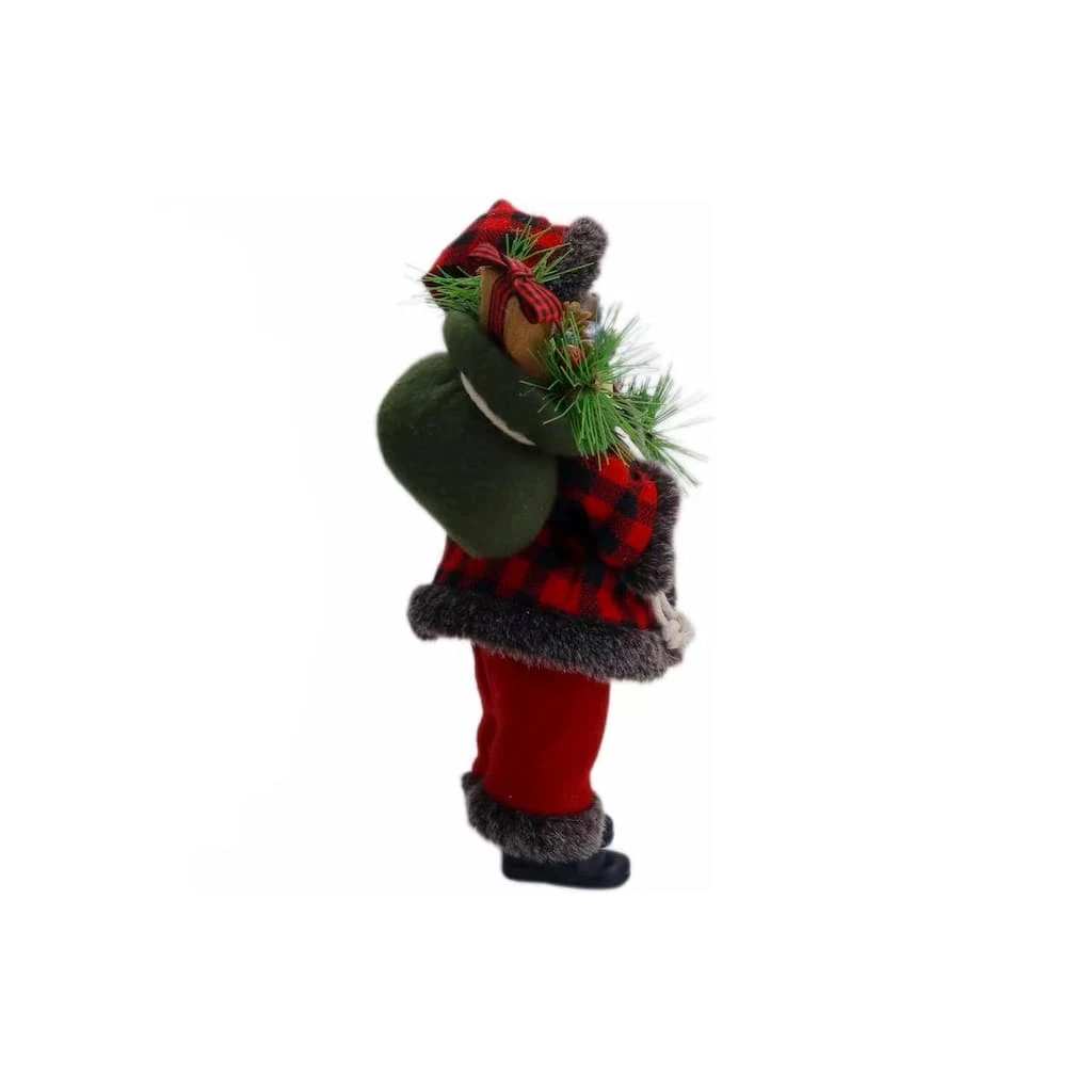 Cheapest 🎁 10.5" Buffalo Check Santa Figure by Ashland® 🎁 4 Cheapest 🎁 10.5" Buffalo Check Santa Figure by Ashland® 🎁 - Image 2