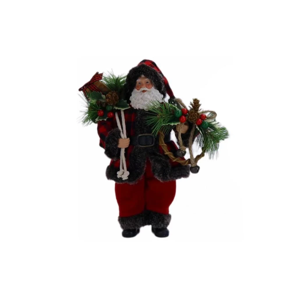 Cheapest 👍 10.5" Buffalo Check Santa Figure by Ashland® ⌛ 3 Cheapest 👍 10.5" Buffalo Check Santa Figure by Ashland® ⌛