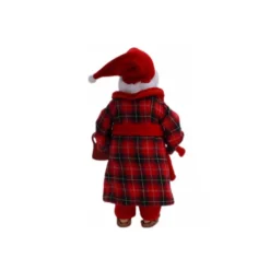 Cheap ⌛ 10.5" Plaid Robe Santa Figure by Ashland® ⌛ -Outlet Yuletide Joy Store 10699570 3