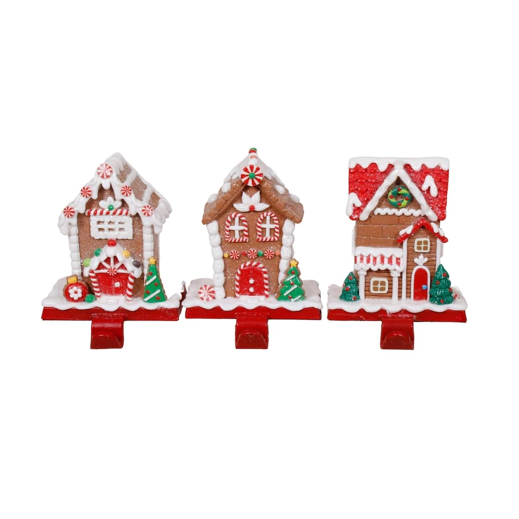 Brand new 🥰 Assorted Gingerbread House Stocking Holder by Ashland® 🌟 3 Brand new 🥰 Assorted Gingerbread House Stocking Holder by Ashland® 🌟
