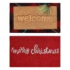 Best Pirce 🤩 Assorted Welcome & Merry Christmas Doormat by Ashland® 🎉 -Outlet Yuletide Joy Store 10699806 1