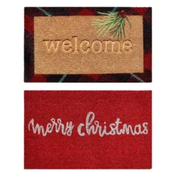 Best Pirce 🤩 Assorted Welcome & Merry Christmas Doormat by Ashland® 🎉