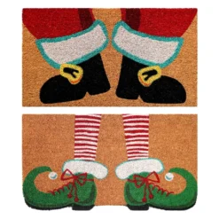 Budget 🧨 Assorted Santa & Elf Feet Doormat by Ashland® 🤩