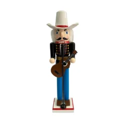 Promo 😀 16" Guitar Collectible Nutcracker by Ashland® 🥰