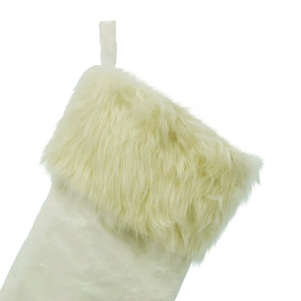 Outlet π₯ White Stocking with White Faux Fur Trim by Ashland® π 4 Outlet π₯ White Stocking with White Faux Fur Trim by Ashland® π - Image 2