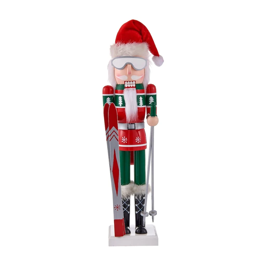 Deals 💯 16" Santa Skier Collectible Nutcracker by Ashland® ❤️ 3 Deals 💯 16" Santa Skier Collectible Nutcracker by Ashland® ❤️