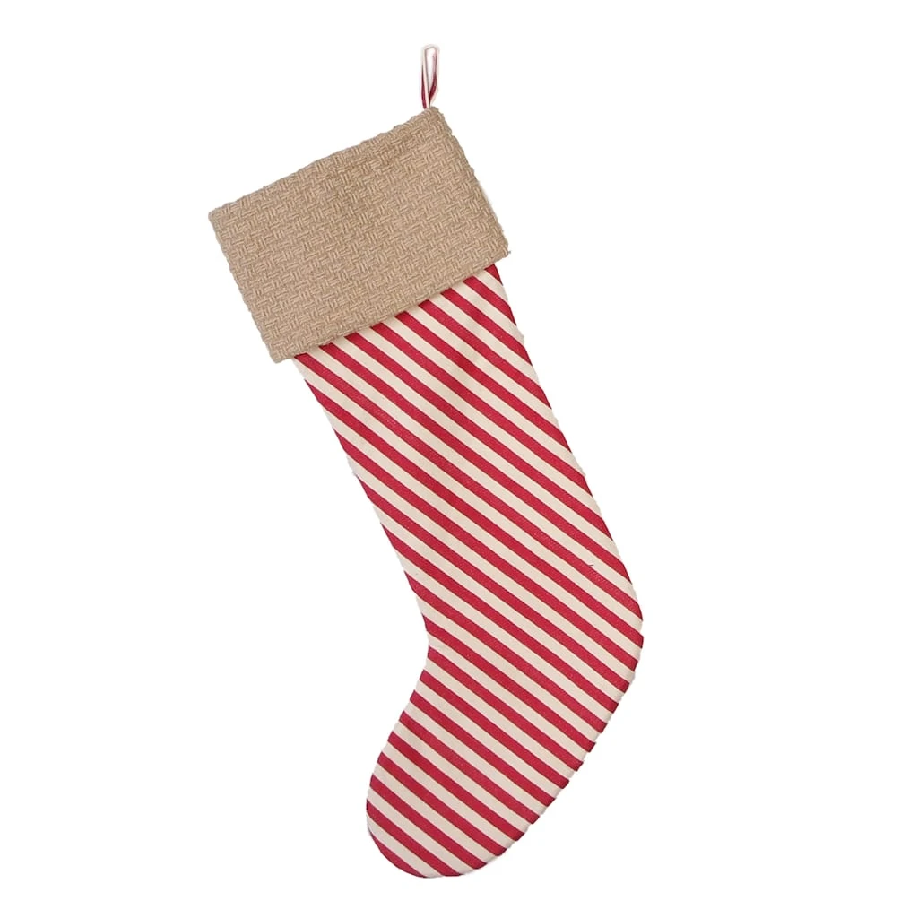 Cheapest 🌟 23" Red & White Striped Stocking by Ashland® 👍 4 Cheapest 🌟 23" Red & White Striped Stocking by Ashland® 👍 - Image 2