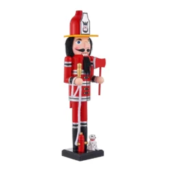 New 🤩 16" Fireman Nutcracker by Ashland® ✨ -Outlet Yuletide Joy Store 10699897 2