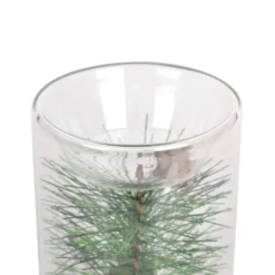 Best Pirce ⭐ 6" Pine Leaf Glass Tealight Holder by Ashland® 👏 -Outlet Yuletide Joy Store 10699910 3
