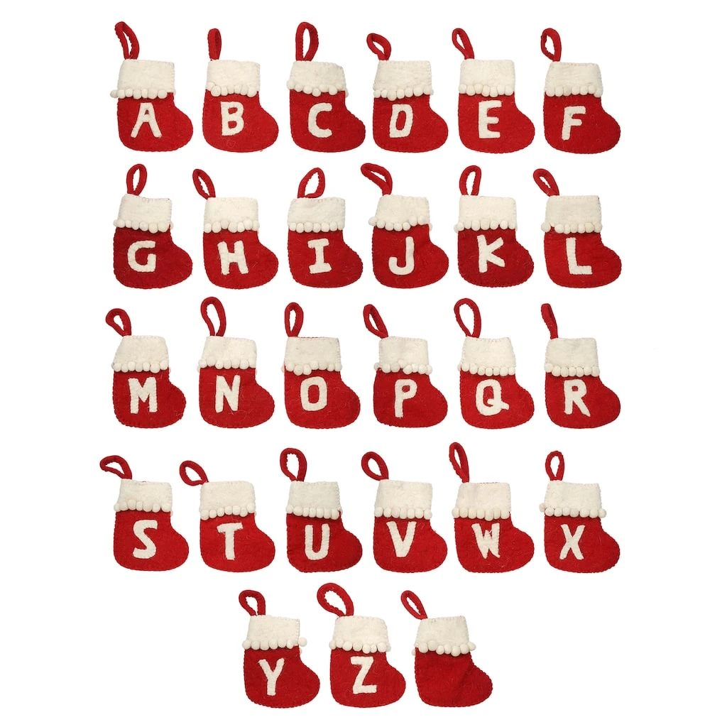 Flash Sale π Assorted 6" Monogram Mini Stocking Ornament by Ashland® π 3 Flash Sale π Assorted 6" Monogram Mini Stocking Ornament by Ashland® π