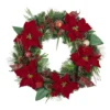 Brand new 💯 30" Poinsettias, Pinecones, Berries & Ornaments Wreath by Ashland® ⌛ -Outlet Yuletide Joy Store 10699997 1