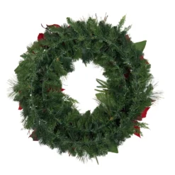 Brand new 💯 30" Poinsettias, Pinecones, Berries & Ornaments Wreath by Ashland® ⌛ -Outlet Yuletide Joy Store 10699997 3