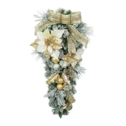 Best reviews of ✔️ 28" Poinsettia & Ornament Teardrop Swag by Ashland® 😉