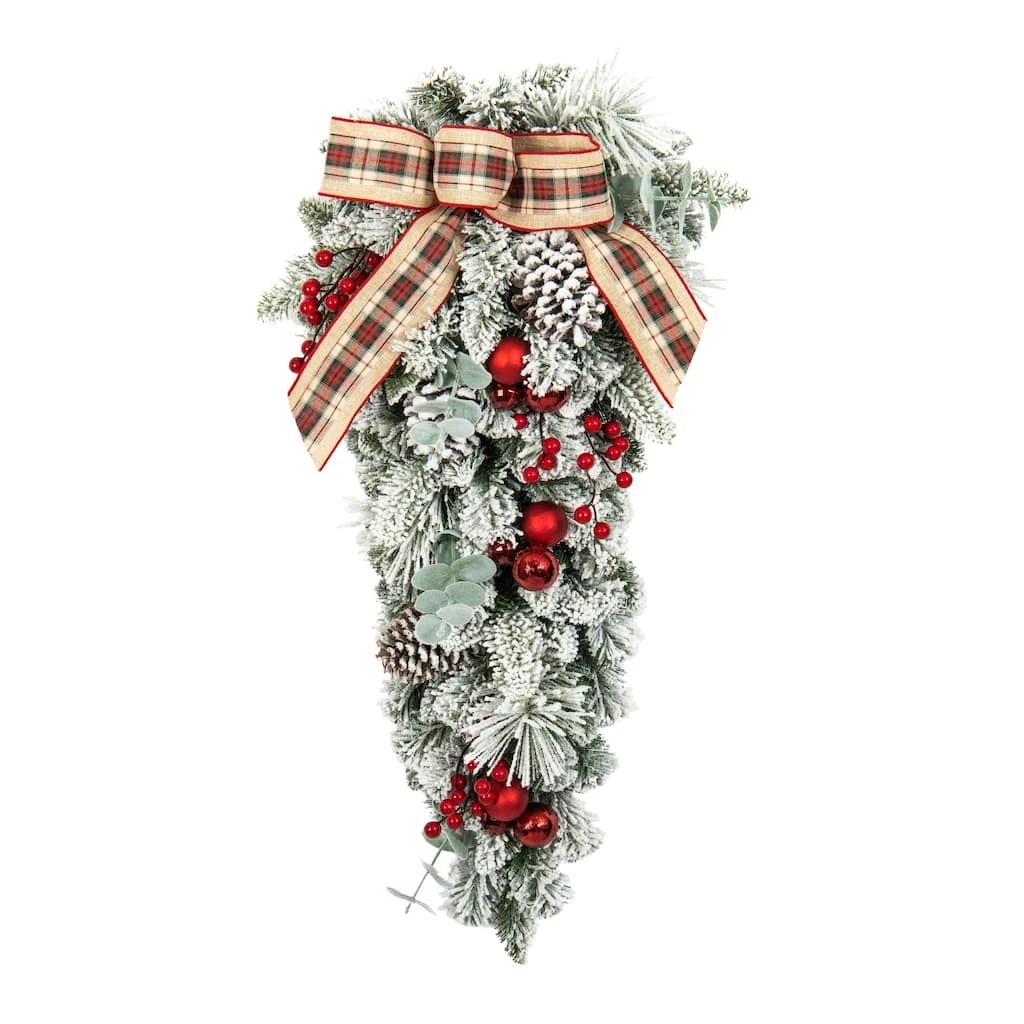 Top 10 😉 28" Pine, Eucalyptus & Berry Teardrop Swag by Ashland® 🤩 3 Top 10 😉 28" Pine, Eucalyptus & Berry Teardrop Swag by Ashland® 🤩