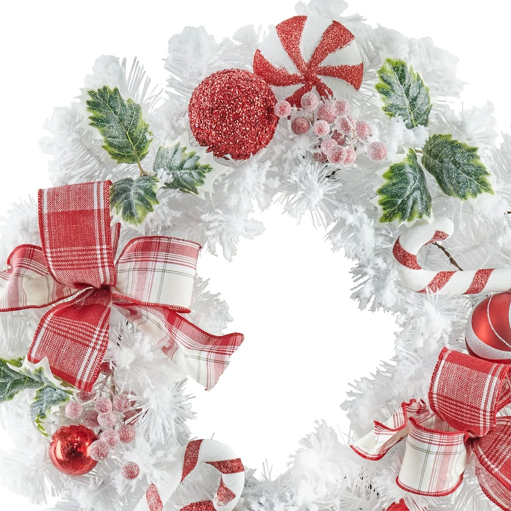 Best reviews of 🎁 22" Candy Cane & Holly Berry White Wreath by Ashland® ❤️ 4 Best reviews of 🎁 22" Candy Cane & Holly Berry White Wreath by Ashland® ❤️ - Image 2