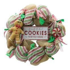 Flash Sale 🤩 22" Red & Green Gingerbread Wreath by Ashland® 🌟