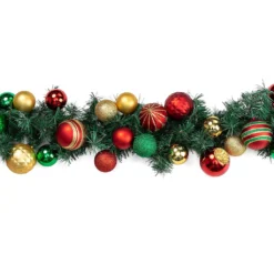 Hot Sale 🛒 72" Red & Green Ornament Garland by Ashland® 🎁 -Outlet Yuletide Joy Store 10700053 2