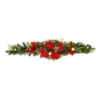 Best Pirce 🎁 72" Red Poinsettia Mixed Pine Garland by Ashland® ⌛