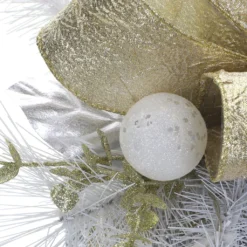 Buy 😍 11" White Pine & Silver Gift Box With LED Lights by Ashland® 🎉 -Outlet Yuletide Joy Store 10700059 3