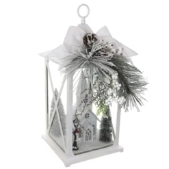 Cheapest 💯 20" White Lantern With Pine, House & LED Lights by Ashland® 🌟 6 Cheapest 💯 20" White Lantern With Pine, House & LED Lights by Ashland® 🌟 -Outlet Yuletide Joy Store 10700064 2
