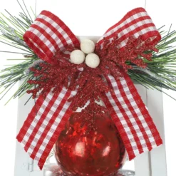 Flash Sale ❤️ 12" White Lantern With Ornaments & Bow by Ashland® 😉 -Outlet Yuletide Joy Store 10700068 3