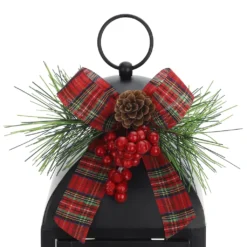New ⭐ 12" Black Metal Lantern With LED Lights by Ashland® 🎁 -Outlet Yuletide Joy Store 10700071 3
