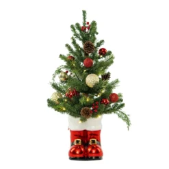 Top 10 🤩 24" Pre-lit Ash Pine Tree With Tin Boot by Ashland® 😉