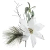 Best Pirce 😉 White Poinsettia & Pine Pick by Ashland® ❤️ -Outlet Yuletide Joy Store 10700100 1
