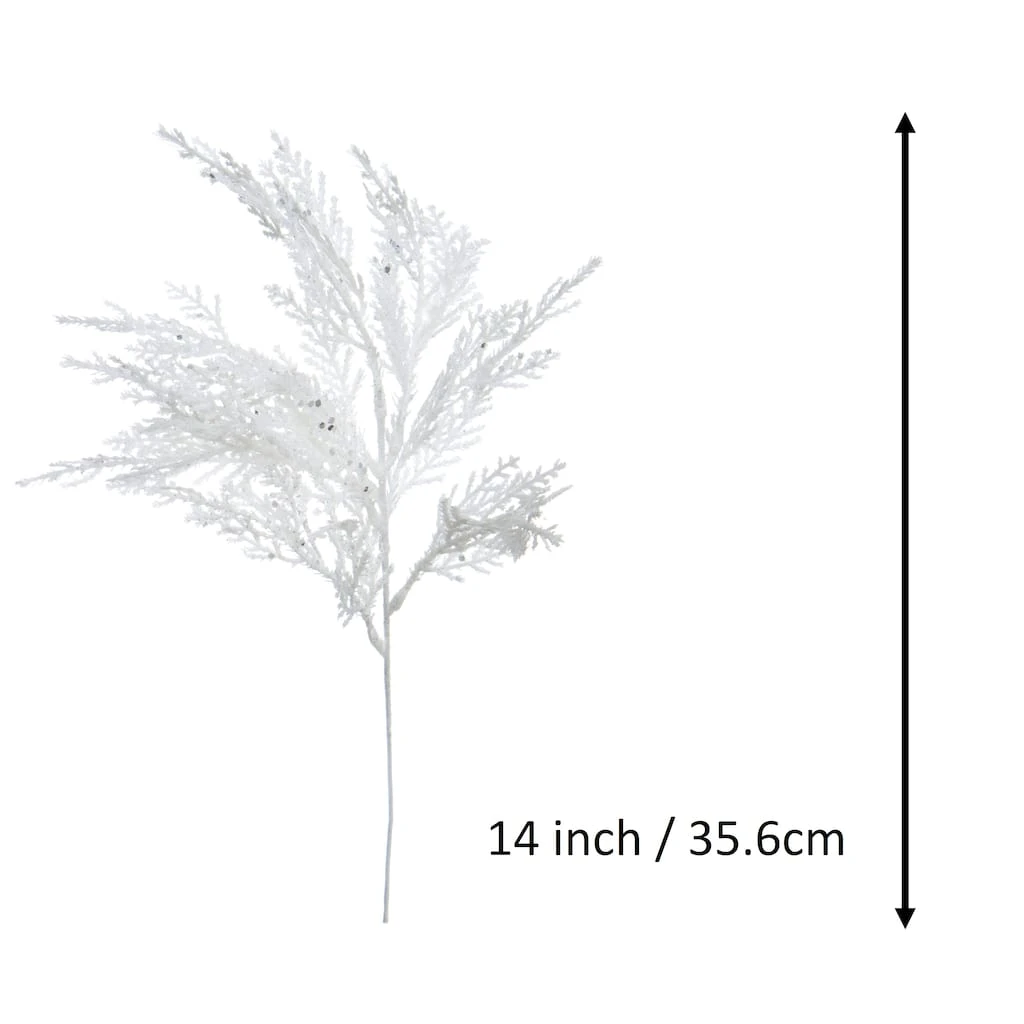 Wholesale ✨ White Glitter Cedar Pick by Ashland® ⭐ 5 Wholesale ✨ White Glitter Cedar Pick by Ashland® ⭐ - Image 3