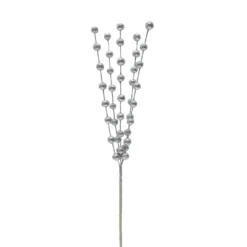 Budget ❤️ Silver Glitter Berry Pick by Ashland® ❤️ -Outlet Yuletide Joy Store 10700117 2