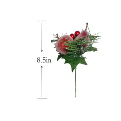 Best Pirce ⭐ Iced Red Apple, Pear & Pine Pick by Ashland® 🎁 -Outlet Yuletide Joy Store 10700118 3