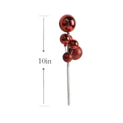 Outlet ✔️ Red Ball Ornament Pick by Ashland® 👏 -Outlet Yuletide Joy Store 10700128 3